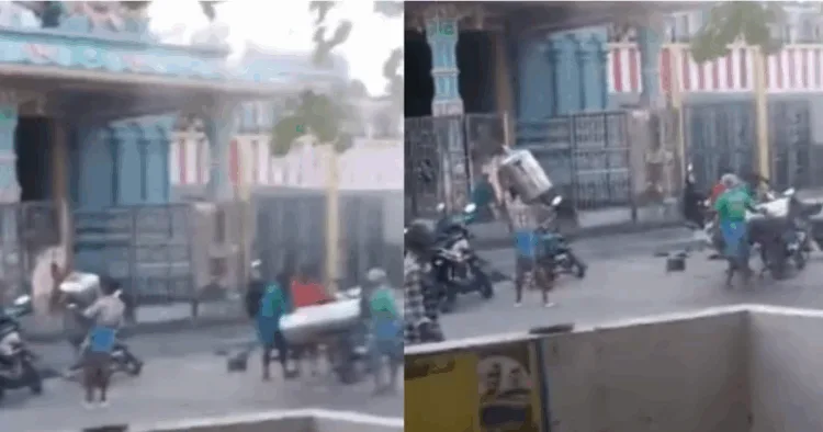 DMK functionary caught on camera lifting temple hundi