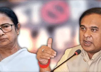 (Left) West Bengal CM Mamata Banerjee (Right) Assam CM Himanta Biswa Sarma