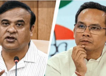 (Left) Assam CM Himanta Biswa Sarma (Right) Congress MP Gaurav Gogoi