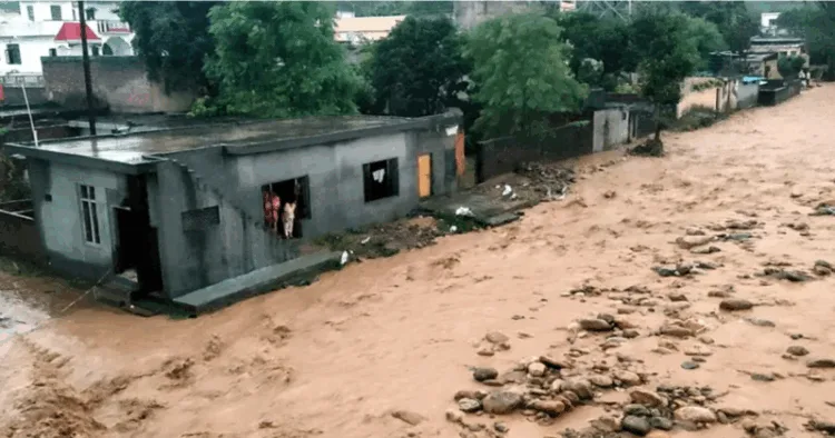 Kathua flooded due to cloudburst in Kathua