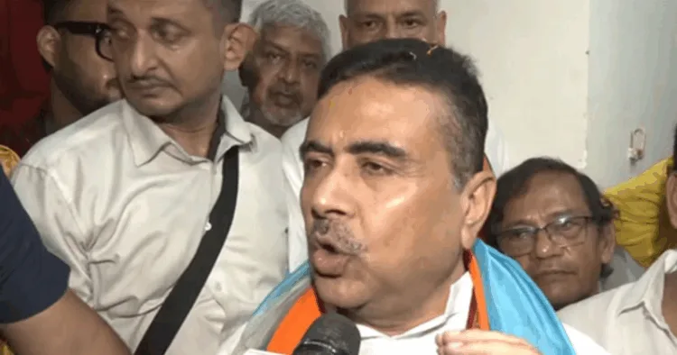 West Bengal Leader of Opposition Suvendu Adhikari