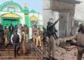Site of violence in Sambhal (Image Source ANI)