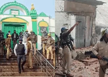 Site of violence in Sambhal (Image Source ANI)