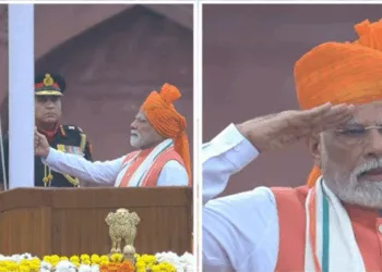Prime Minister Narendra Modi at Red Fort on Independence Day 2025
