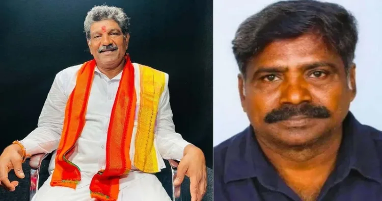 (Left) Anti-Dharmasthala leader Thimarodi (Right) Chinnaiah