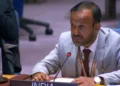 India's Permanent Mission's Charge d'Affaires Eldos Mathew Punnoose