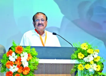 Former Vice President of India M VenkaiahNaidu addressed the gathering of Operation Sindoor at ESCI, Gachibowli, Hyderabad