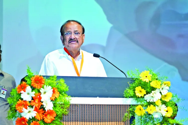 Former Vice President of India M VenkaiahNaidu addressed the gathering of Operation Sindoor at ESCI, Gachibowli, Hyderabad