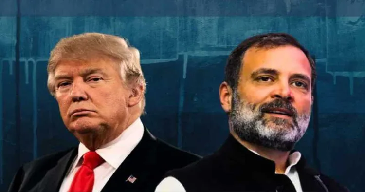 US President Donald Trump and Congress leader Rahul Gandhi