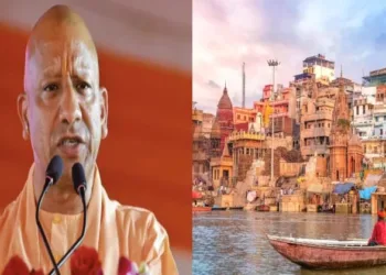 Uttar Pradesh Chief Minister Yogi Adityanath (Left)