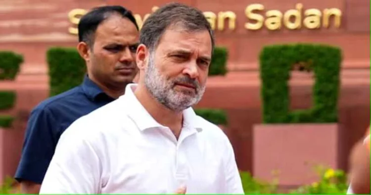 Opposition leader Rahul Gandhi