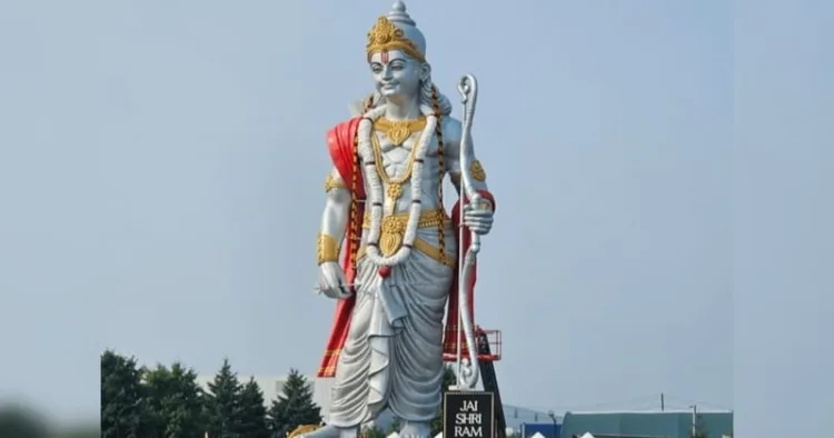 North America’s tallest Bhagwan Ram murti at a Mandir in the Greater Toronto Area