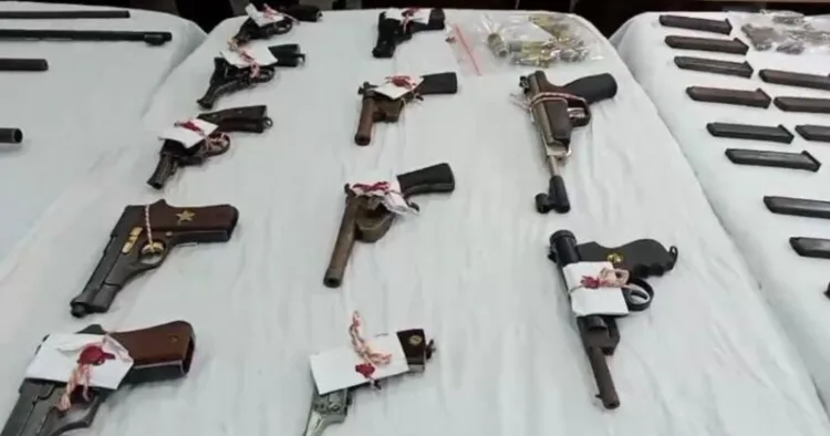 Illegal weapons cache found by West Bengal police