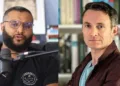 (Left) Islamist Mohammad Hijab (Right) Journalist Douglas Murray