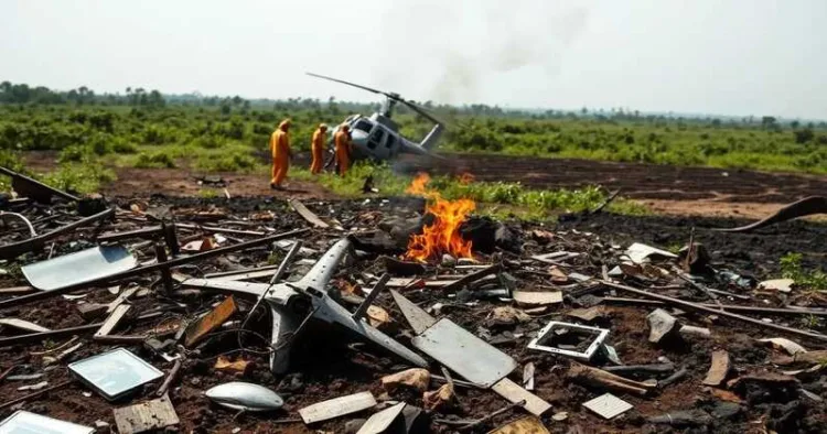 Helicopter crash in Ghana