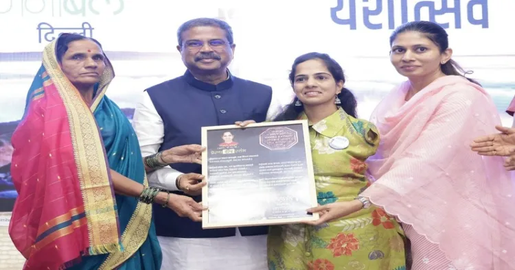 Union Education Minister Dharmendra Pradhan at the inauguration of Deepstambh Foundation's Manobal Centre at New Maharashtra Sadan, Delhi