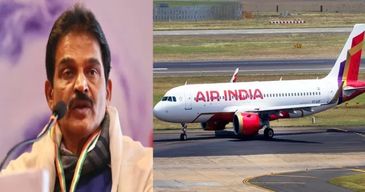 Congress leader KC Venugopal (Left)