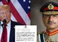 (Left) US President Donald Trump (Right) Pakistan army Chief Asim Munir