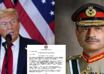 (Left) US President Donald Trump (Right) Pakistan army Chief Asim Munir