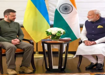 Ukrainian President Volodymyr Zelensky (Left) and Prime Minister Narendra Modi (Right)