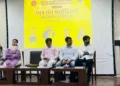 Akhil Bharatiya Vidyarthi Parishad, led by the Delhi University Students' Union, organised a Felicitation Programme for students' union office bearers at the University of Delhi