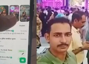 Ghaziabad cop Sohail Khan (Right)