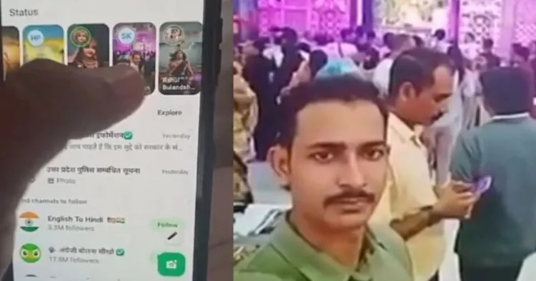 Ghaziabad cop Sohail Khan (Right)