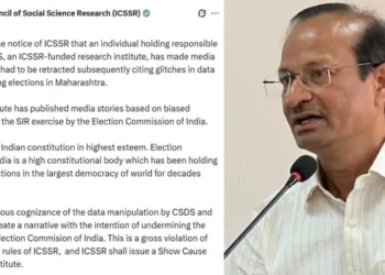 Lokniti co-director Sanjay Kumar (Right)