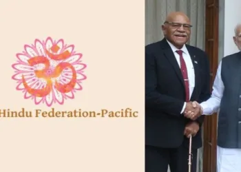 Fijian Prime Minister Sitiveni Rabuka and Prime Minister Narendra Modi