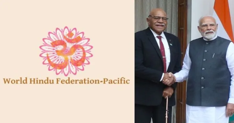 Fijian Prime Minister Sitiveni Rabuka and Prime Minister Narendra Modi