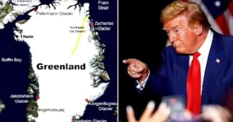 US President Donald Trump (Right)