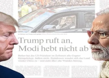 Frankfurter Allgemeine Zeitung (FAZ), a German daily highlights Modi holding firm despite repeated calls from Trump