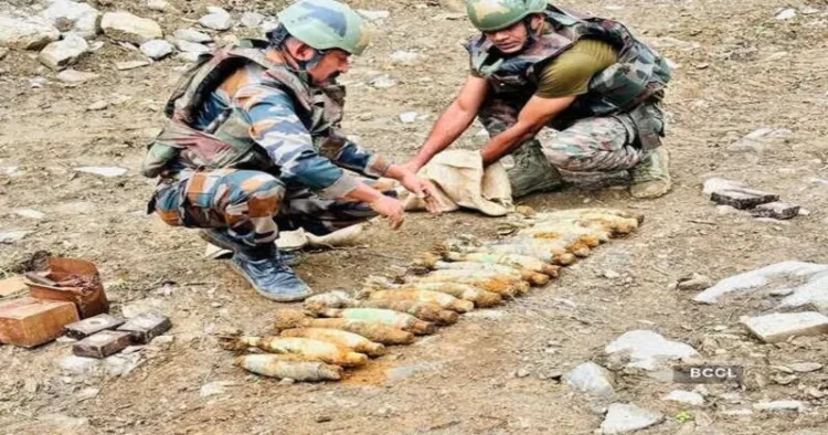 Indian Army’s Spearhead Division safely neutralised 15 unserviceable 81 mm mortar bombs in Arunachal Pradesh