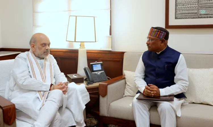 Union Home Minister Amit Shah with Chhattisgarh CM Vishnu Deo Sai