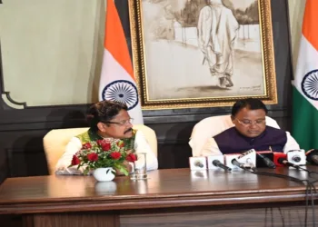 Odisha Chief Minister Shri Mohan Charan Majhi speaking to media persons in New Delhi.