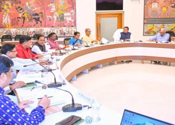 Chief Minister Shri Mohan Charan Majhi presiding over 26th State Cabinet meeting at Lok Seva Bhawan