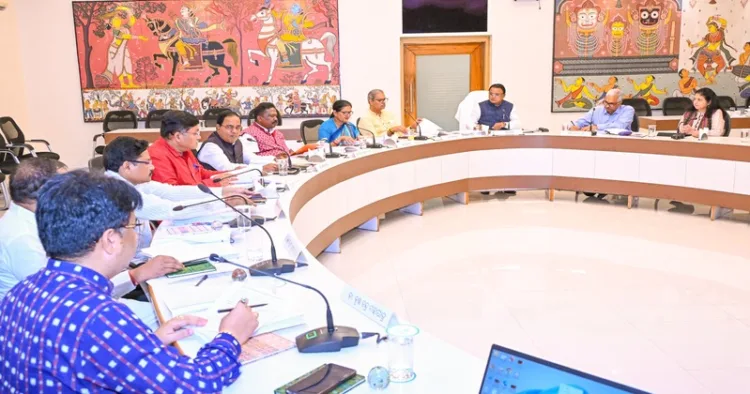 Chief Minister Shri Mohan Charan Majhi presiding over 26th State Cabinet meeting at Lok Seva Bhawan