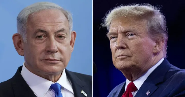 Israeli Prime Minister Benjamin Netanyahu and US President Donald Trump