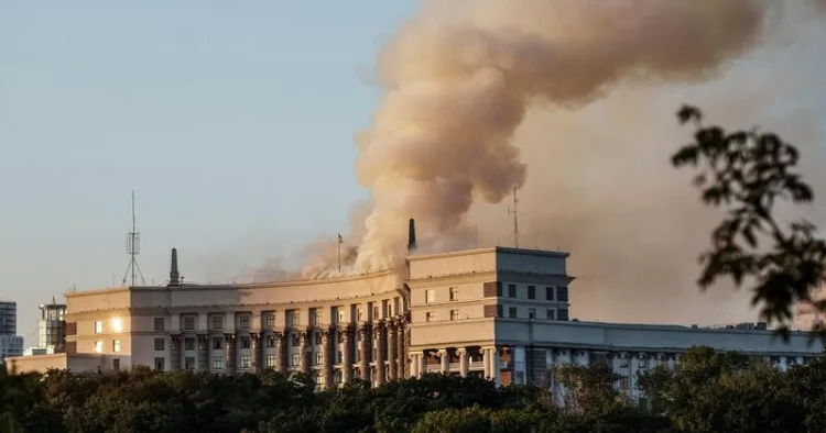 In the latest escalation of Russia-Ukraine war, Moscow has hit the cabinet building in Kiev; Kiev retaliated by striking the Russian oil pipeline