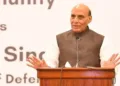 Union Defence Minister Rajnath Singh addresses the Indian Community in Morocco