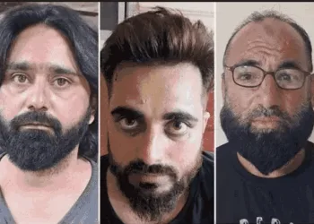 The arrested accused: Manzoor Mehboob, Afzal Khan and Kifayatullah Khan 