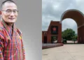 (Left) Bhutan PM Tobgay (Right) Nalanda University Entrance gate