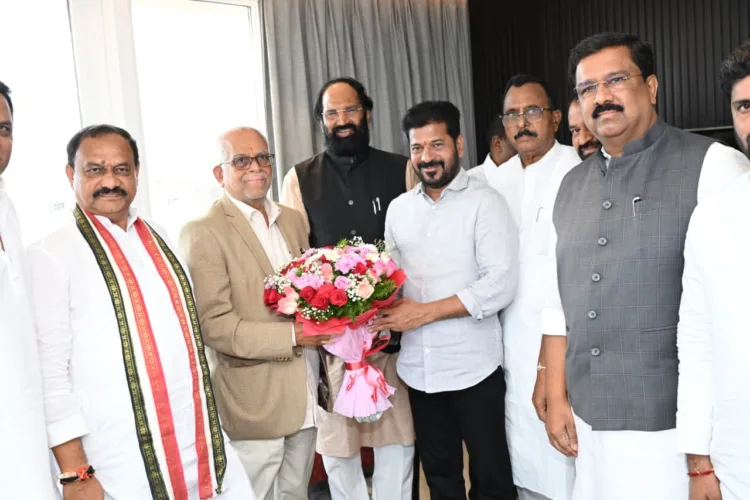 Telangana CM Revanth Reddy and Justice Sudarshan Reddy