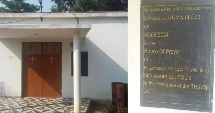 PMAY House on Government Land Converted into Church