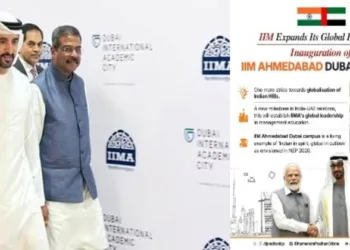 Union Education Minister Dharmendra Pradhan inaugurated the overseas campus of IIM- Ahmedabad in UAE