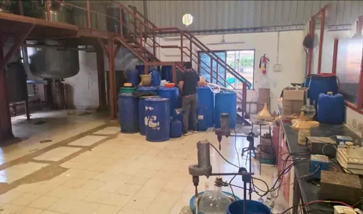 Seized Drugs factory in Medchal district, Telangana