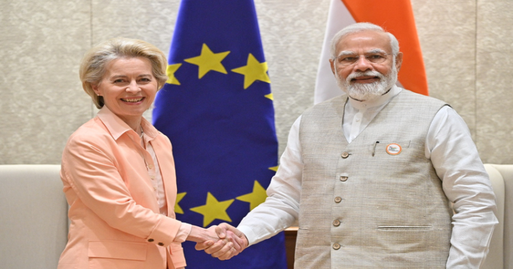 President of the European Commission Ms. Ursula von der Leyen and Prime Minister Narendra Modi(File Photo)