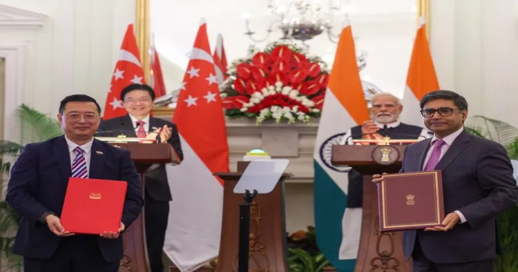 India and Singapore exchange MoUs and agree to further bolster the Comprehensive Strategic Partnership(CSP)