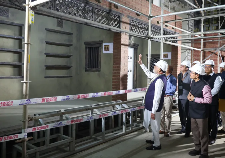 PM Modi at National Maritime Heritage Complex at Lothal