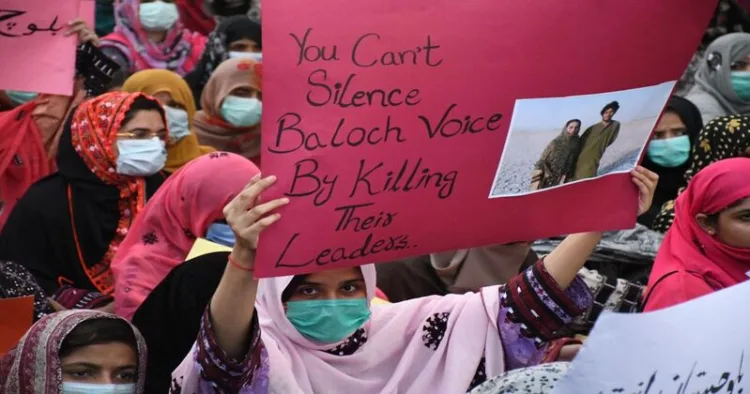 Baloch people claim that peaceful protestors are inhumanly suppressed by the Pakistani security forces